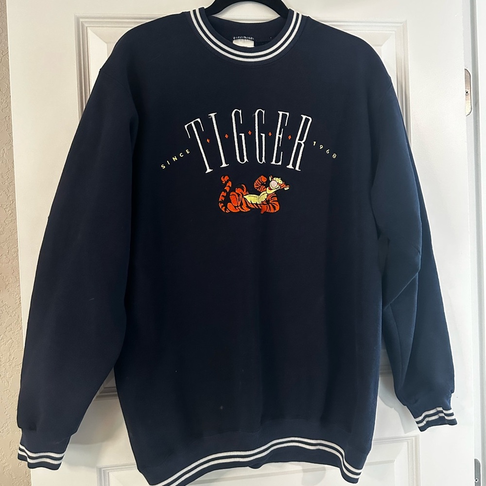 Disney Navy Tigger Crewneck Sweater
